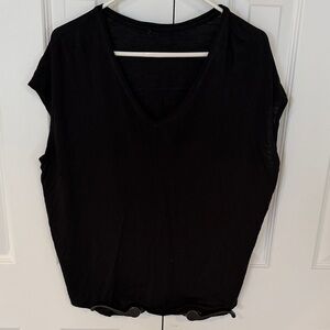 White House Black Market Sleeveless Black Muscle Tee